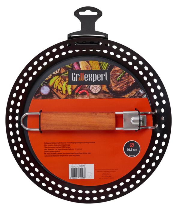 Grillpanne 30,5 cm m/avtagbart håndtak - Grillexpert